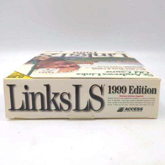 Links LS 1999 PC CD Big Box Arnold Palmer Golf St Andrews Video Game Complete - Picture 5 of 9